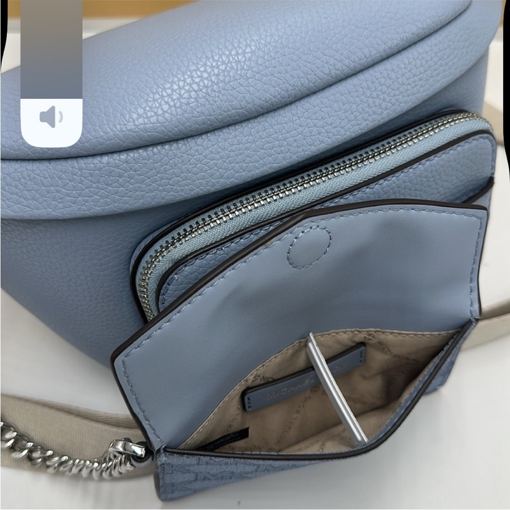 Michael Kors Maisie Large Pebbled Leather 2-in-1 Sling Pack Fanny Pack Waist Bag - Picture 7 of 16